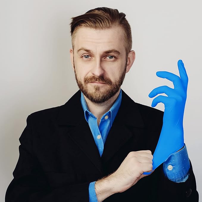 PEIPL Nitrile Disposable Gloves，Powder Free, Cleaning Service Gloves, Latex Free