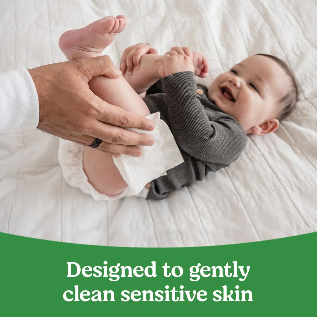 Huggies Natural Care Sensitive Baby Wipes, Unscented, Hypoallergenic, 99% PLrified Water, 12 Flip-Top Packs (768 Wipes Total), Packaging May Vary