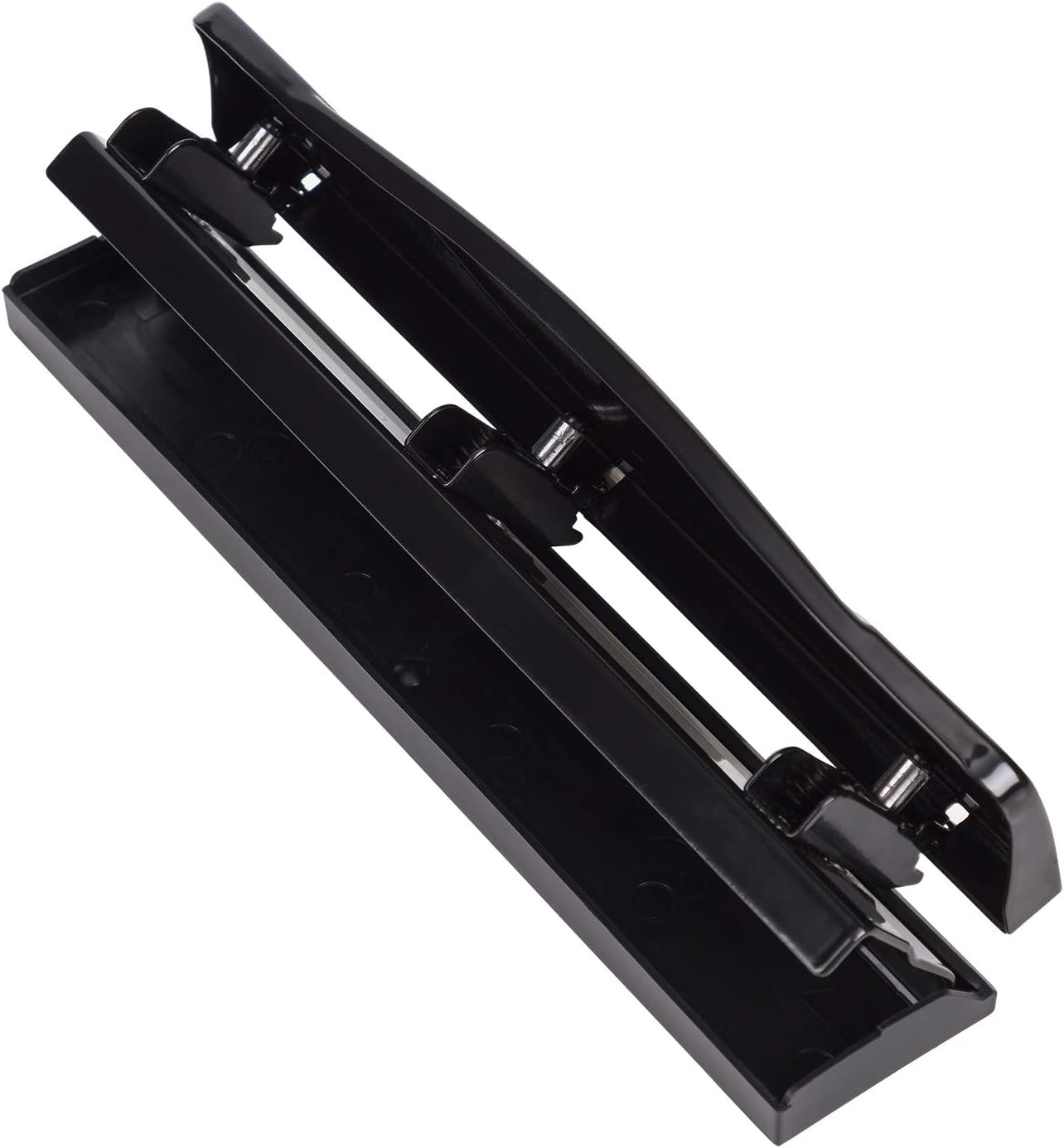 Amazon Basics 3 Hole PLnch, 10 Sheet Capacity, Black, Easy-Clean Tray