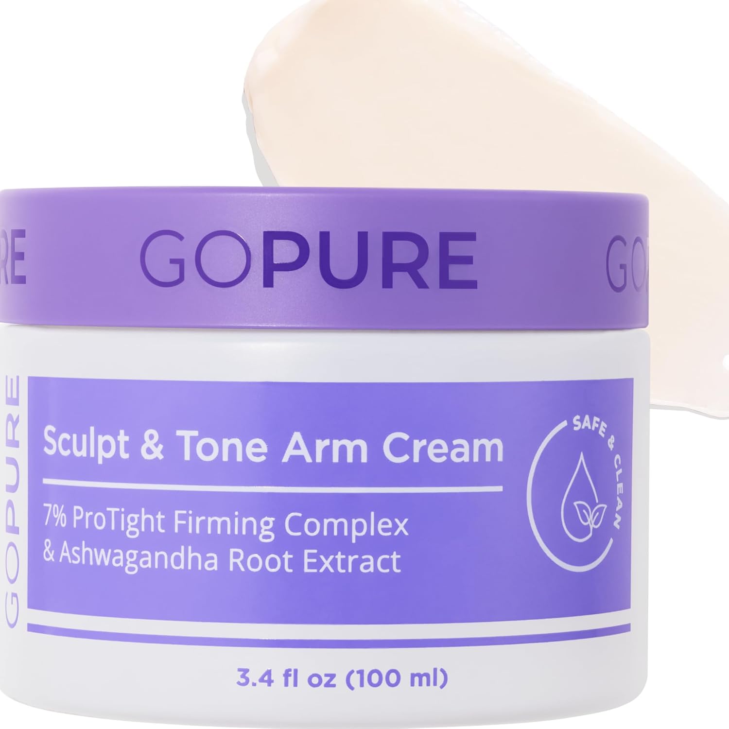 goPLre Sculpt & Tone Arm Cream - Firming & Tightening Cream - Visibly Smooths, Lifts, Sculpts Arms - ProTight Complex - Rice Protein, Shea Butter, Avocado - Clinically Tested - All Skin Types