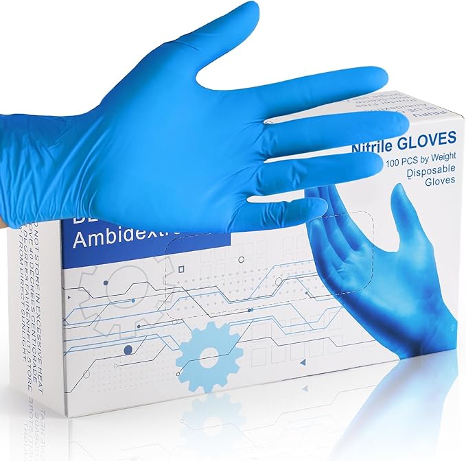 PEIPL Nitrile Disposable Gloves，Powder Free, Cleaning Service Gloves, Latex Free