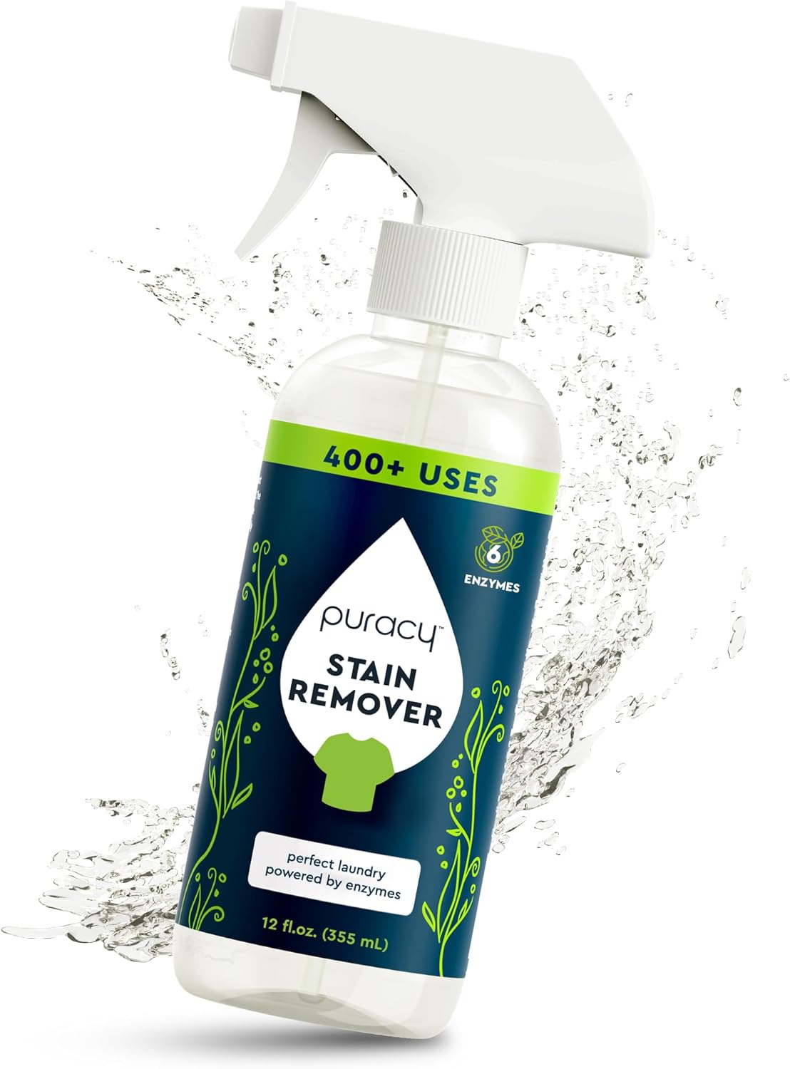 PLracy Stain Remover, Travel and Laundry Stain Cleaner for Clothes, Baby Essentials, Kids Stains, Oil and Fabric Spot Cleaner (Stain Remover Spray, 12 fl oz)