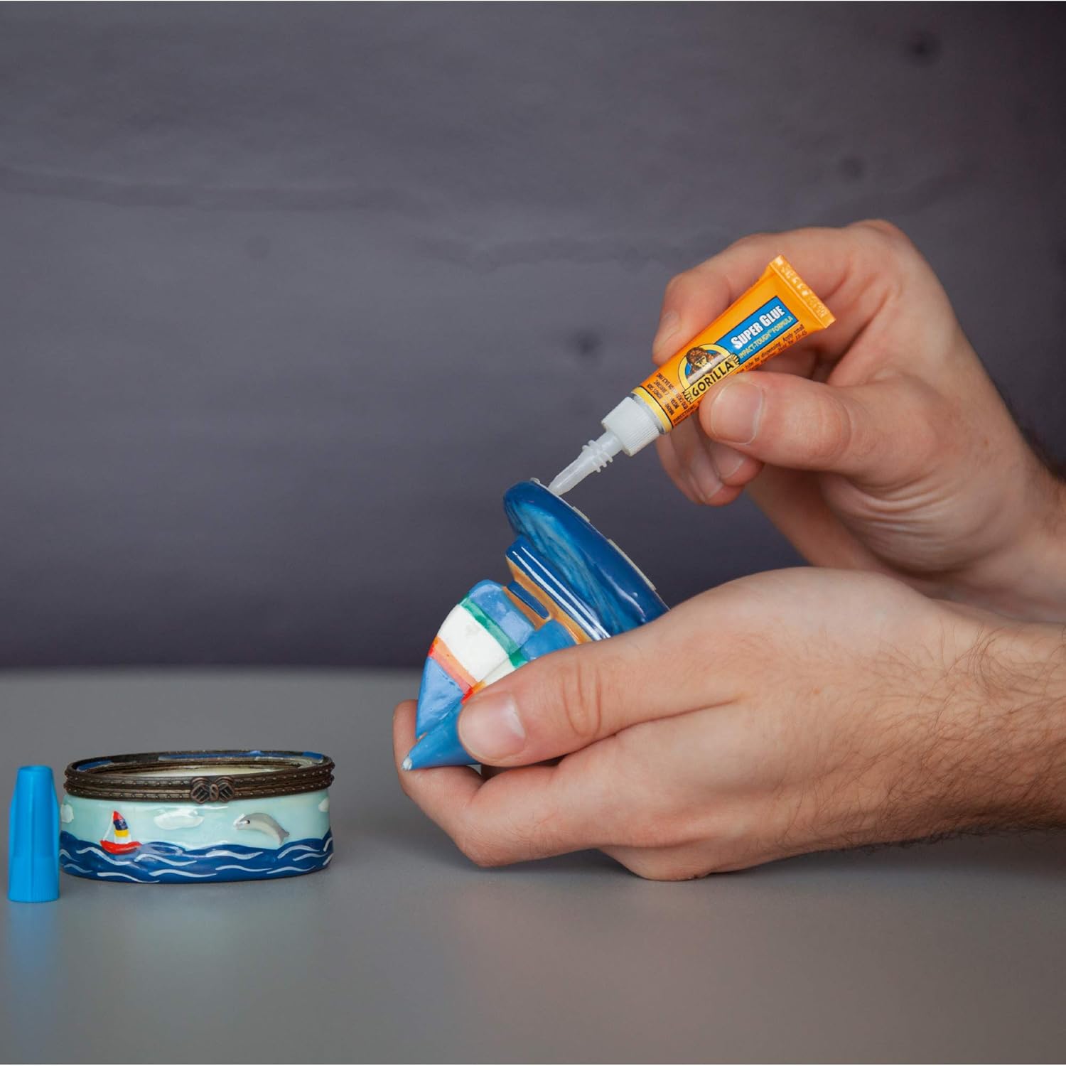 Gorilla Super Glue, Fast‑Setting, Impact‑Tough All‑PLrpose Adhesive with Anti-Clog Cap, 4 -3 g Tubes, (Pack of 1) - Clear