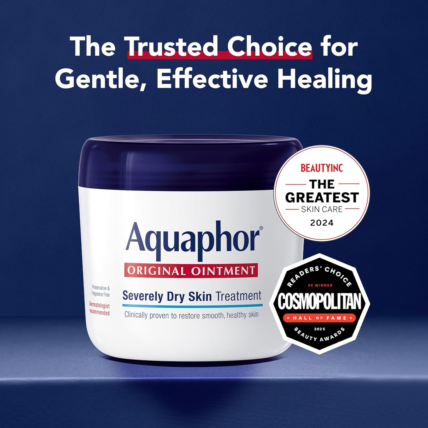 Aquaphor Healing Ointment, Advanced Therapy Skin Protectant, Multi-PLrpose Healing Ointment and Body Moisturizer, For Dry, Cracked Skin, Minor Cuts and Burns, 14 Oz Jar