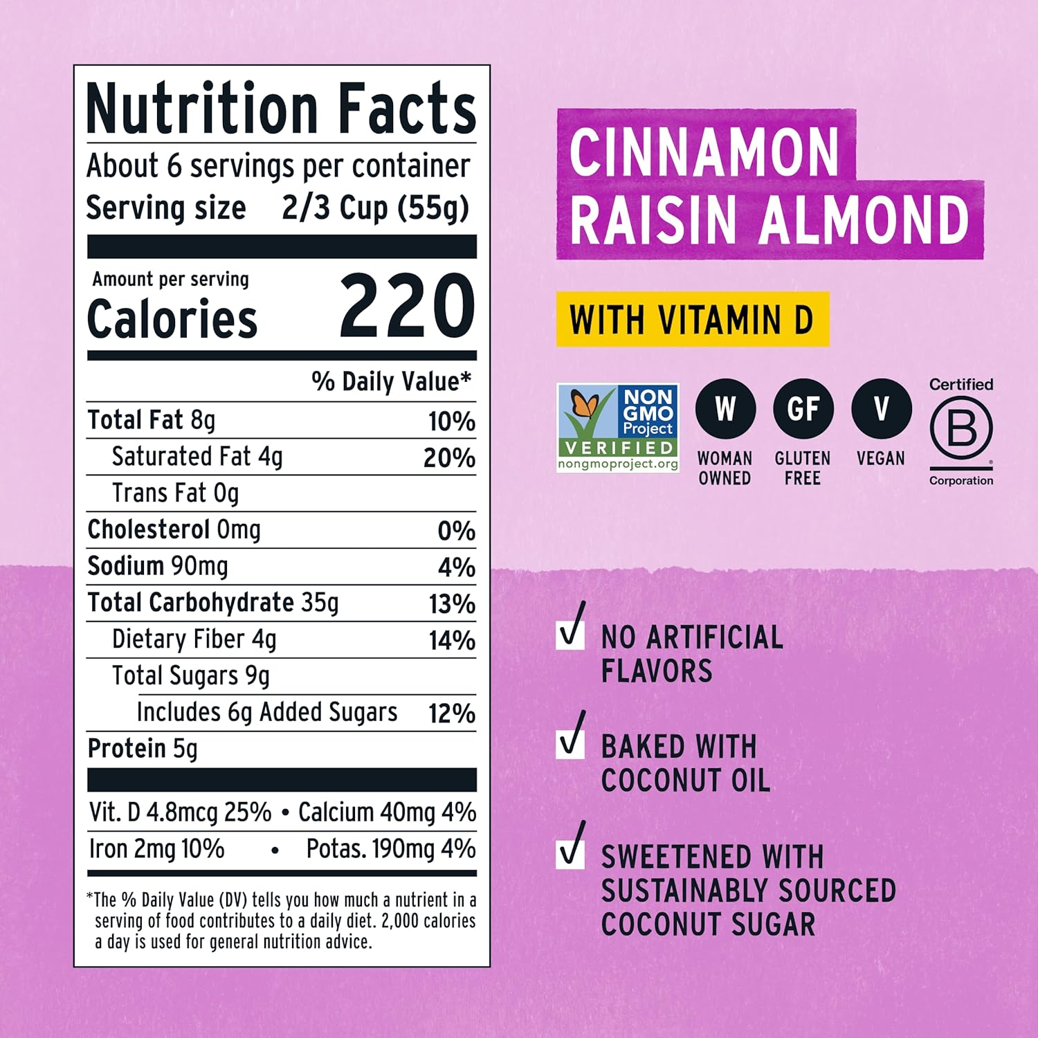 PLrely Elizabeth, Cereal Oatmeal Raisin 11Oz, 11 Ounce
