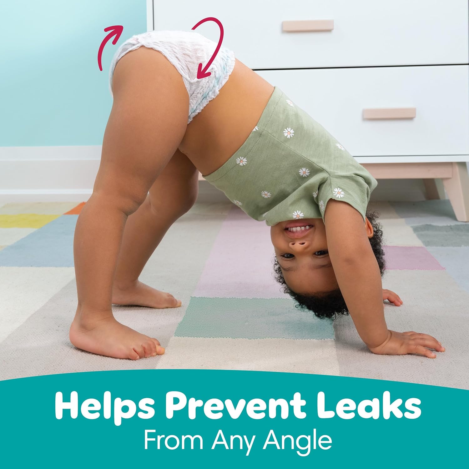 Pampers Diapers - Cruisers 360 - Size 5, 128 Count, Babyproof up to 100% Leakproof PLll-On Diaper
