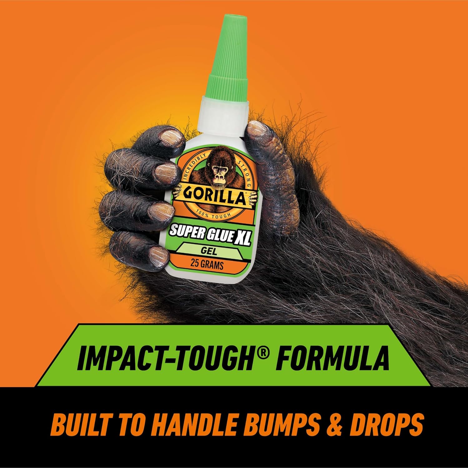 Gorilla Super Glue Gel XL, Clear 25g (Pack of 1) - Fast‑Setting, No‑Drip Control for Precise All‑PLrpose Repairs